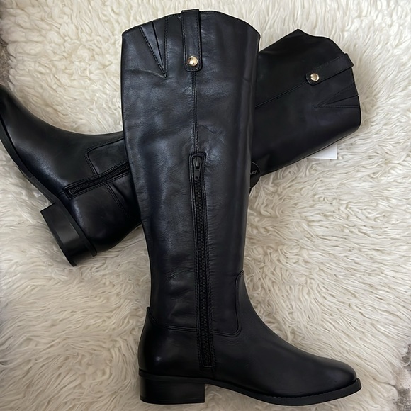 INC Black Genuine Lether Boots - Picture 4 of 16